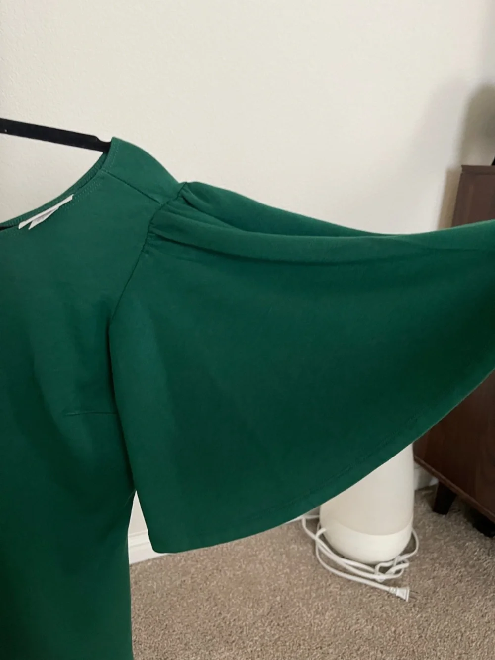 Vixen by Micheline Pitt Deadly Kiss top Forest Green - Picture 6 of 9